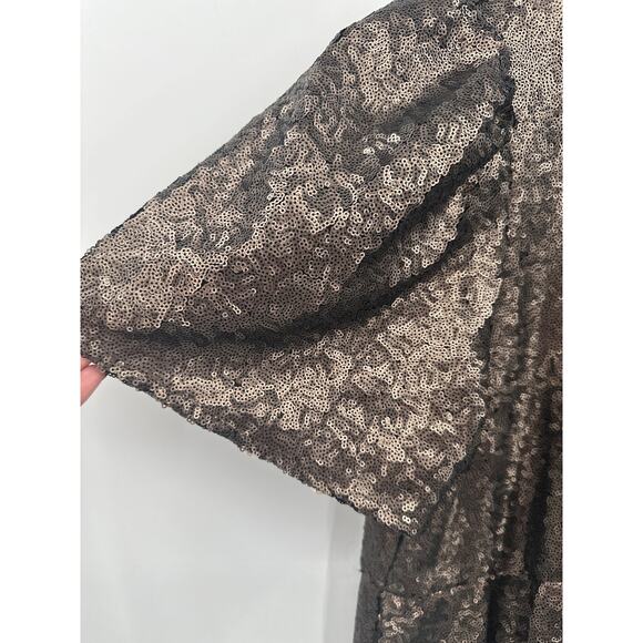 Sea New York Rachelle Puff Sleeve Dress in Bronze Size Large NWT Pockets - Picture 6 of 13